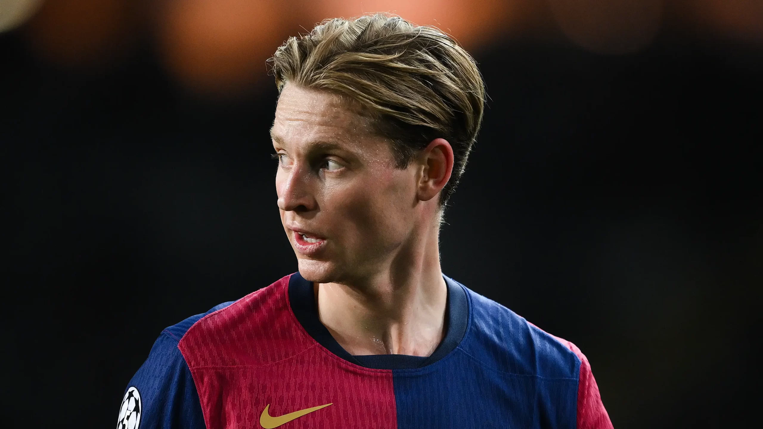 Frenkie de Jong durante un partido del Barça en la temporada 2024/25