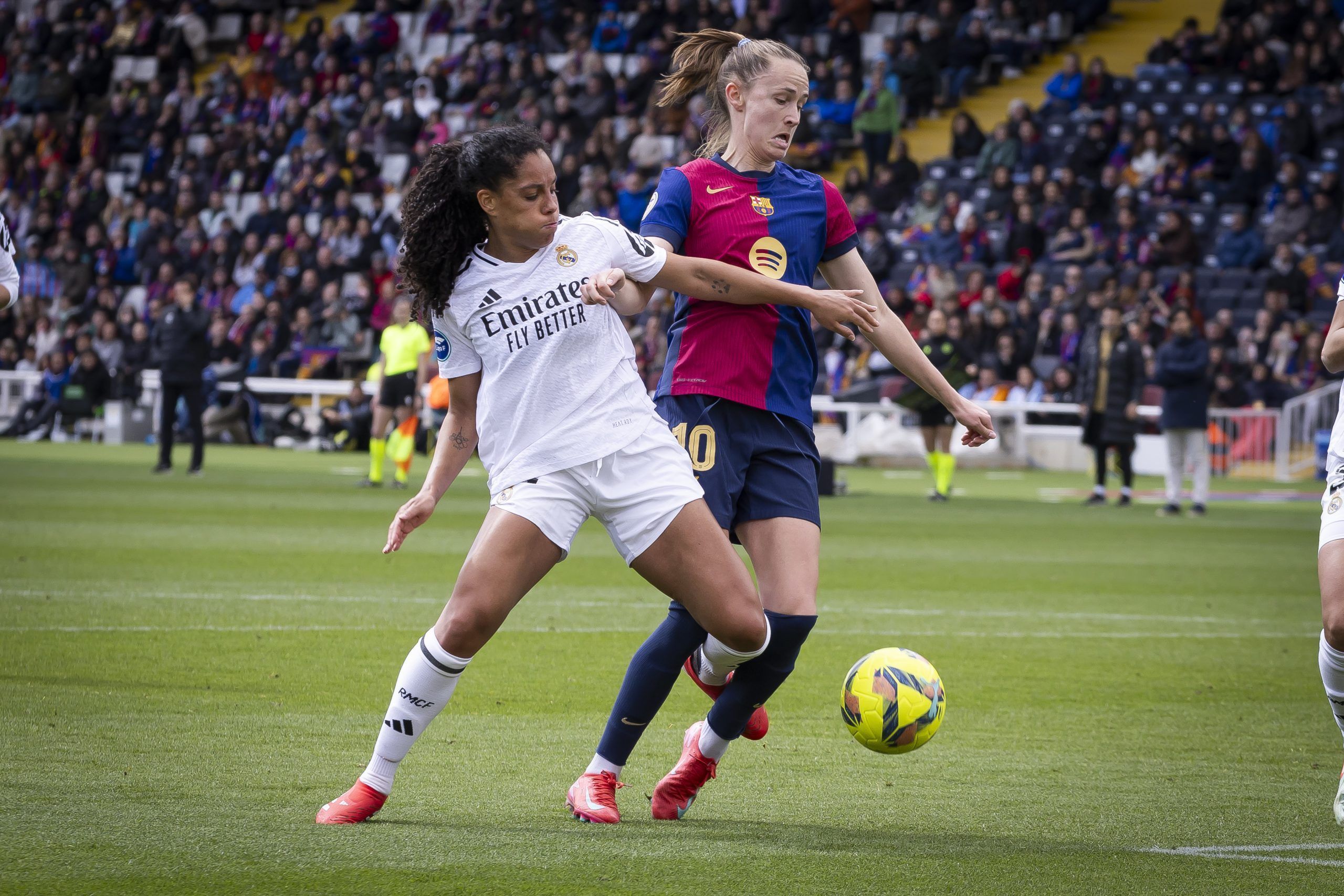Graham, autora del gol azulgrana en el Barça - Real Madrid de este mediodía. (Foto: FC Barcelona)