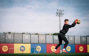 Marc-André ter Stegen trabajando en su recuperación.