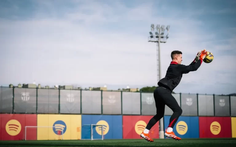 Marc-André ter Stegen trabajando en su recuperación.