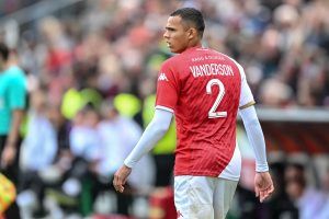 Vanderson, del AS Mónaco, en un partido de Ligue 1