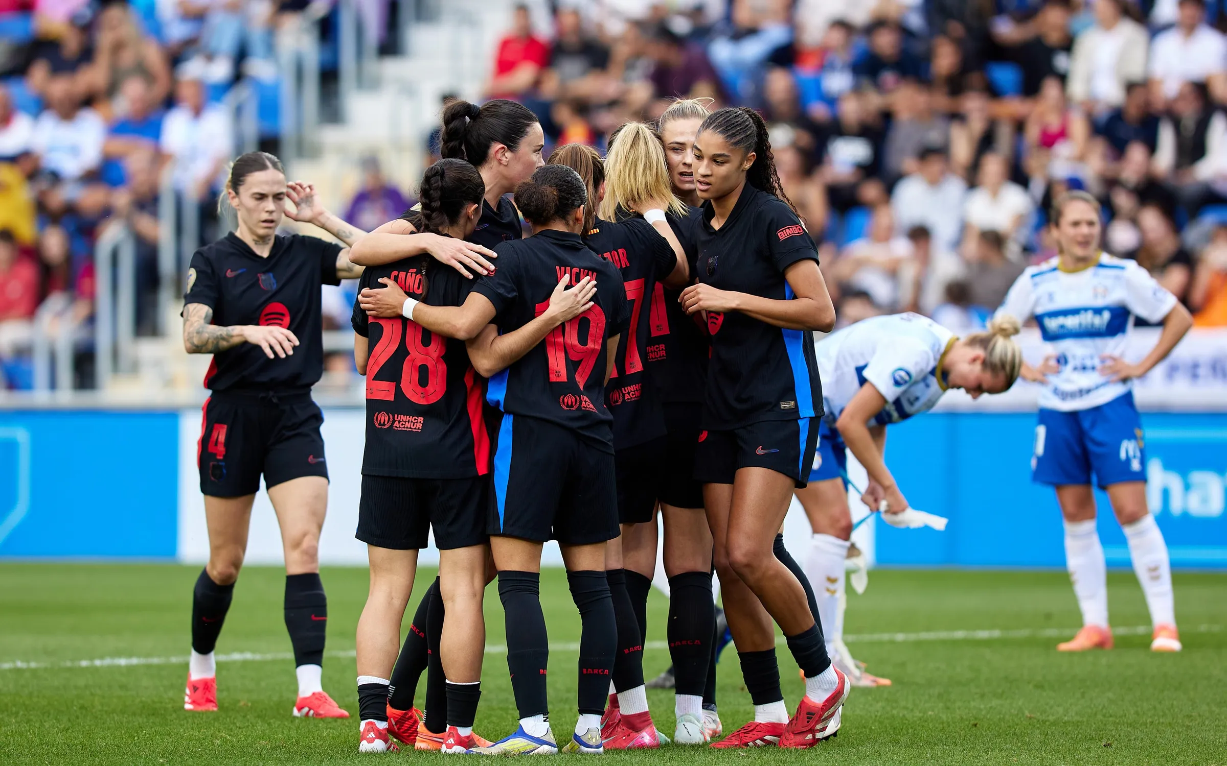 victoria del barça femeni contra el costa adeje tenerife liga-f