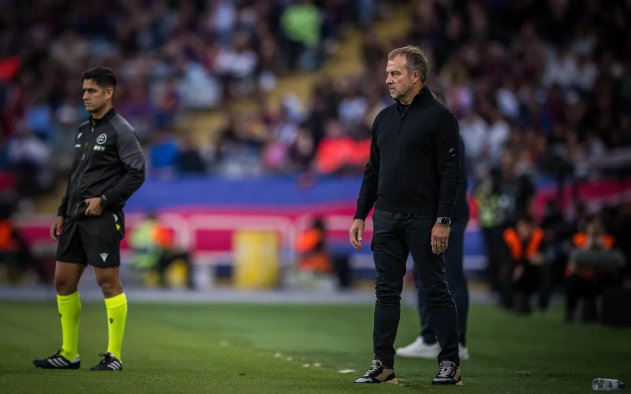 Hansi Flick en el FC Barcelona 2-1 Real Sociedad
