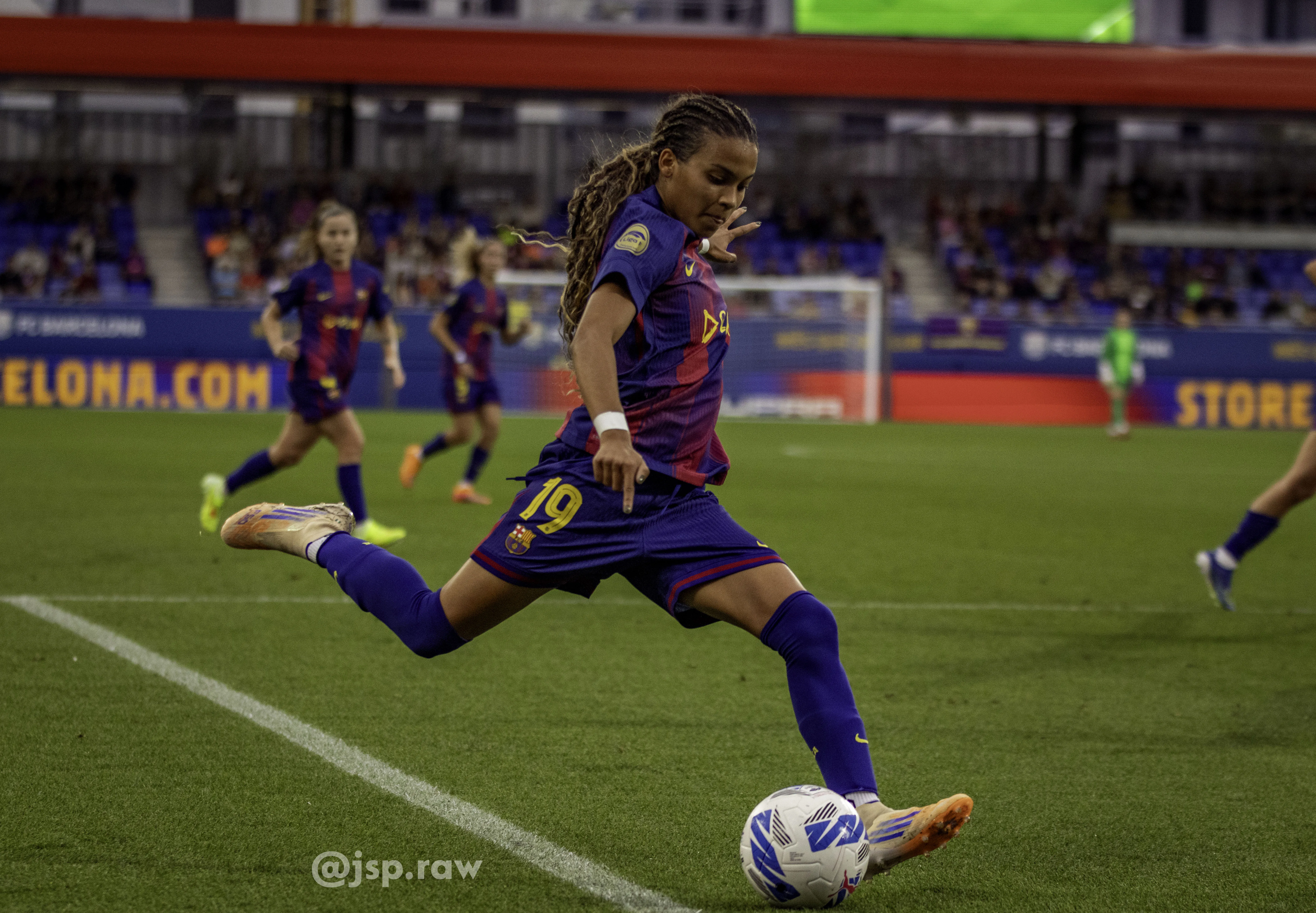 Vicky López en el Barça-Granada