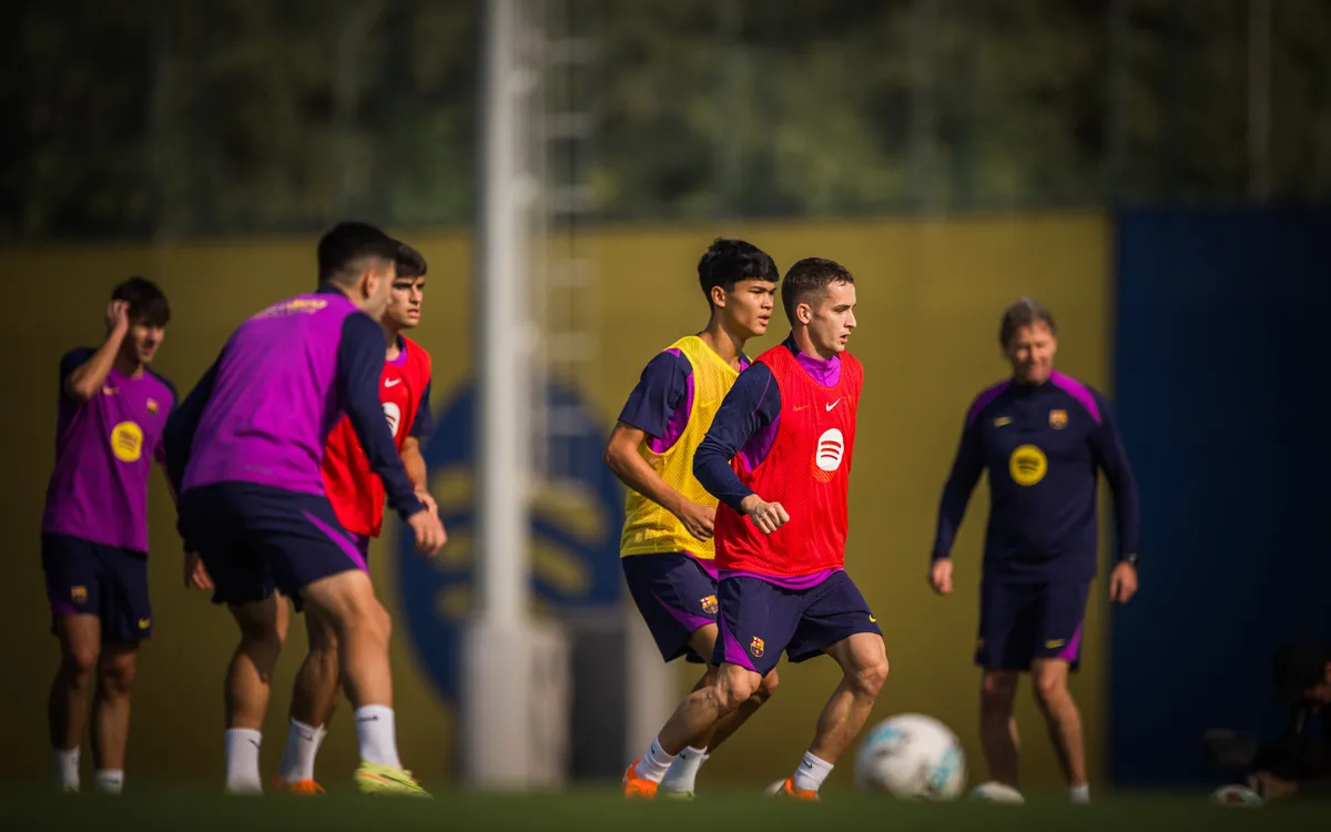 Imagen del entrenamiento de hoy del Barça en la Ciudad Deportiva - Imagen FC Barcelona