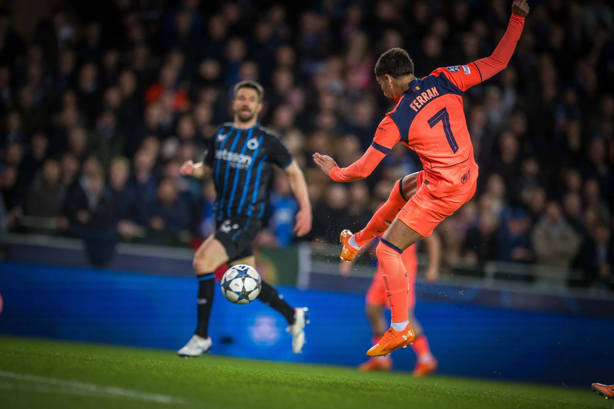 Ferran Torres anota el 1-1 del Barça ante el Brujas | Imagen FC Barcelona
