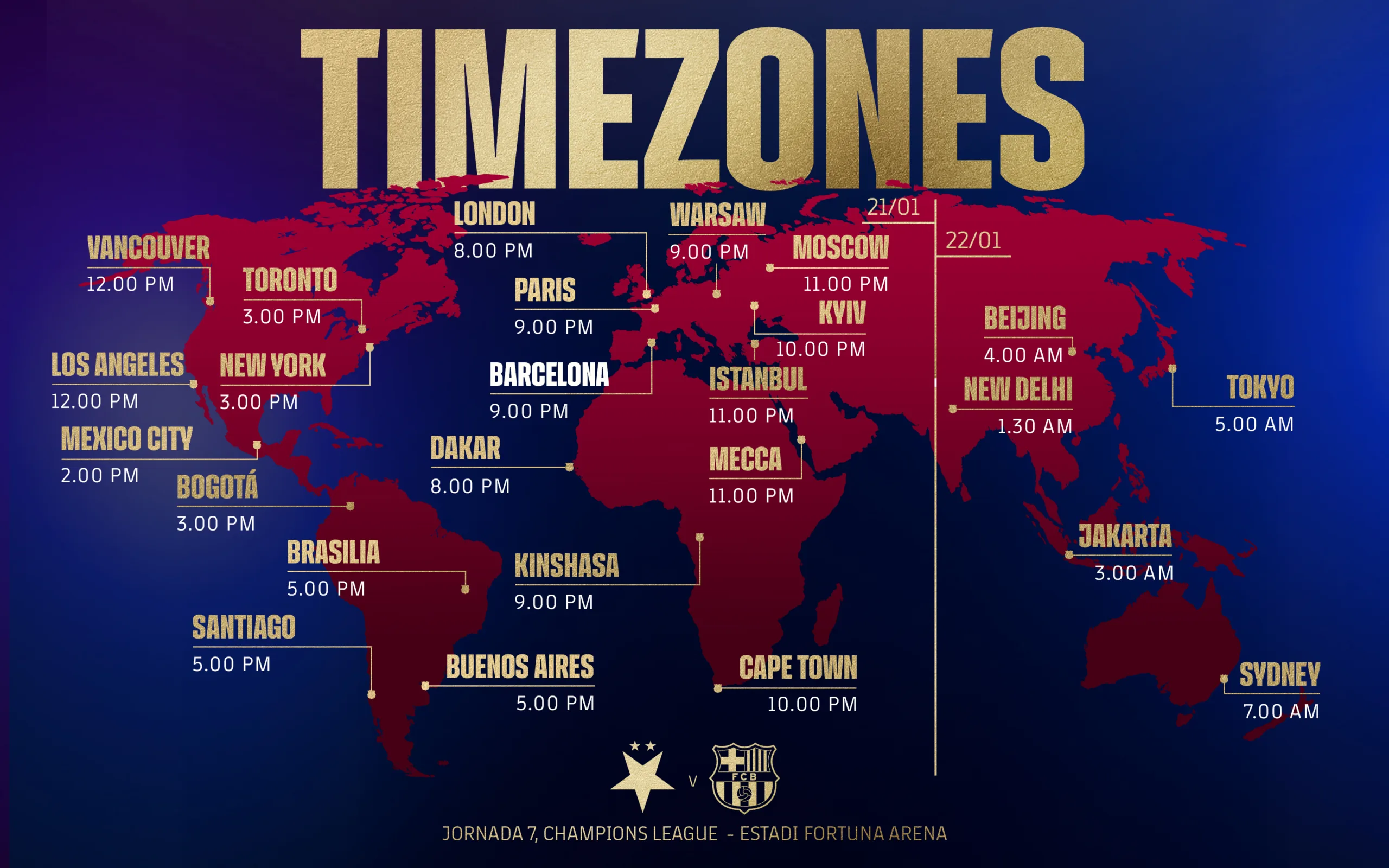Horario internacional Slavia Praga-Barcelona