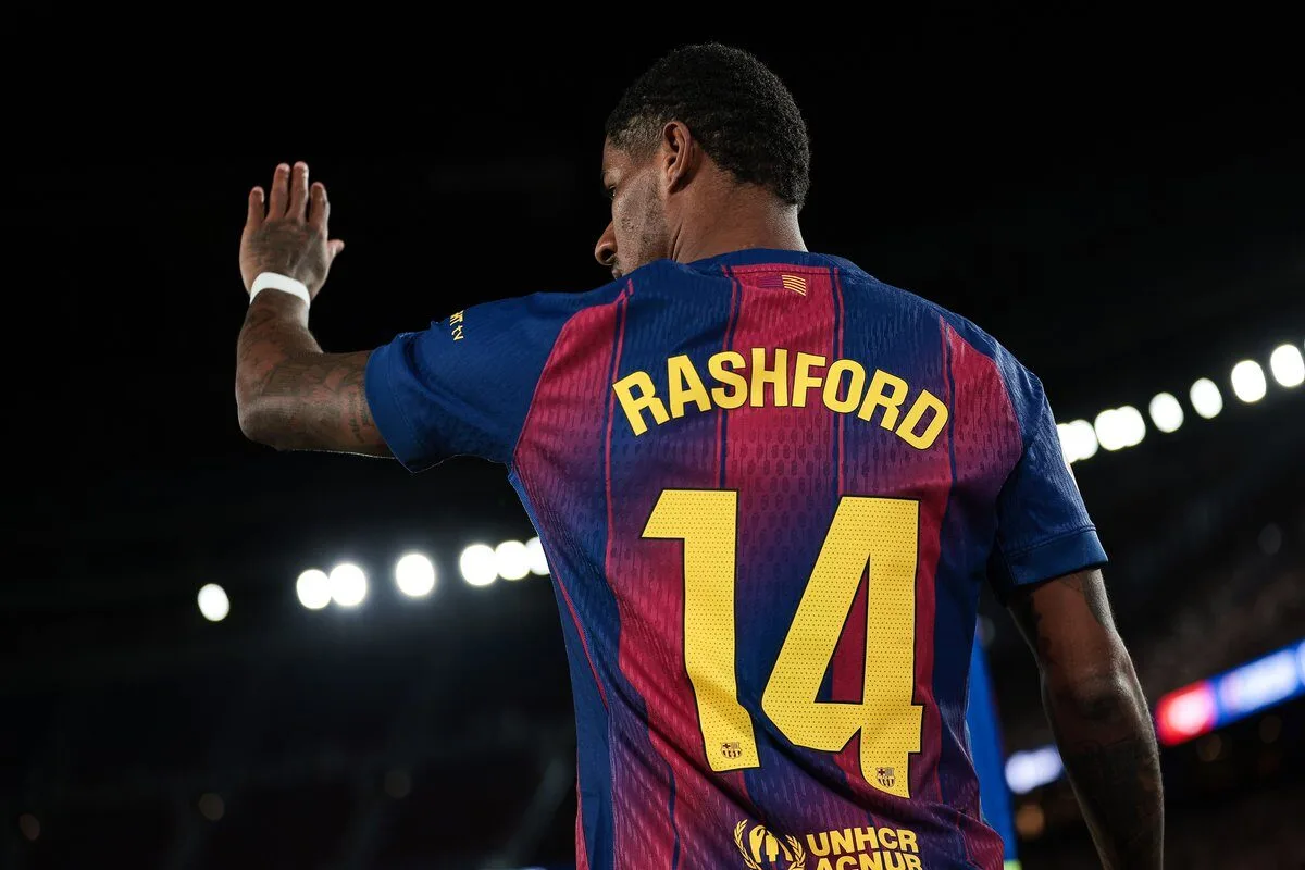 Marcus Rashford en el Spotify Camp Nou