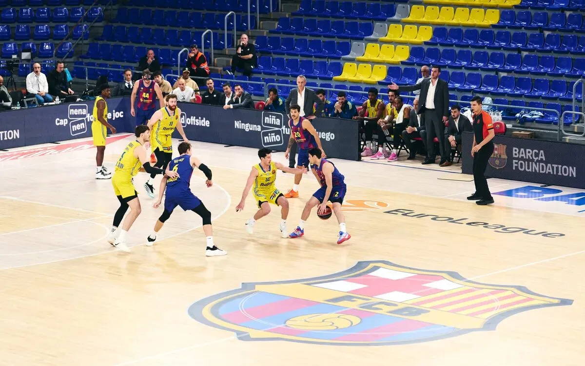 Barça domina al Maccabi y se lleva la victoria en un Palau vacío