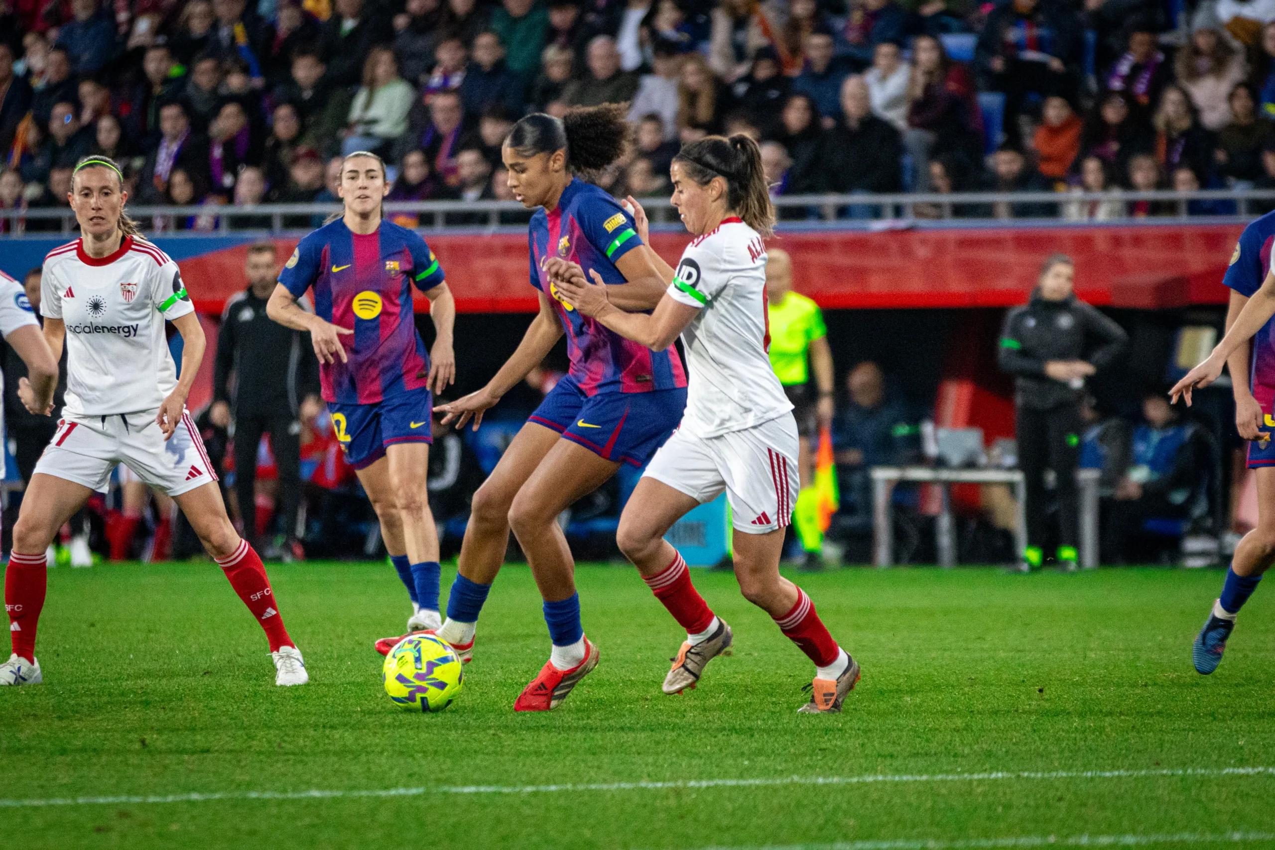 Sydney Schertenleib, autora del segundo gol del Barça - Sevilla. (Foto: @jsp.raw - a Partido Único)