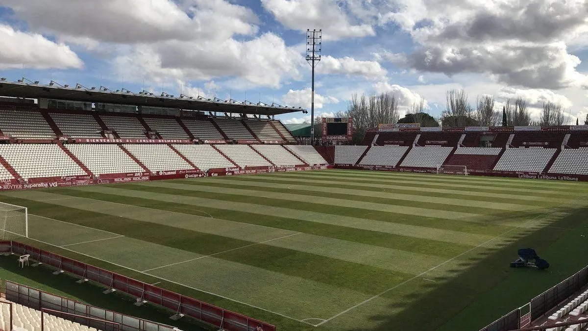 Estadio Carlos Belmonte, sede del Albacete-Barcelona de Copa del Rey