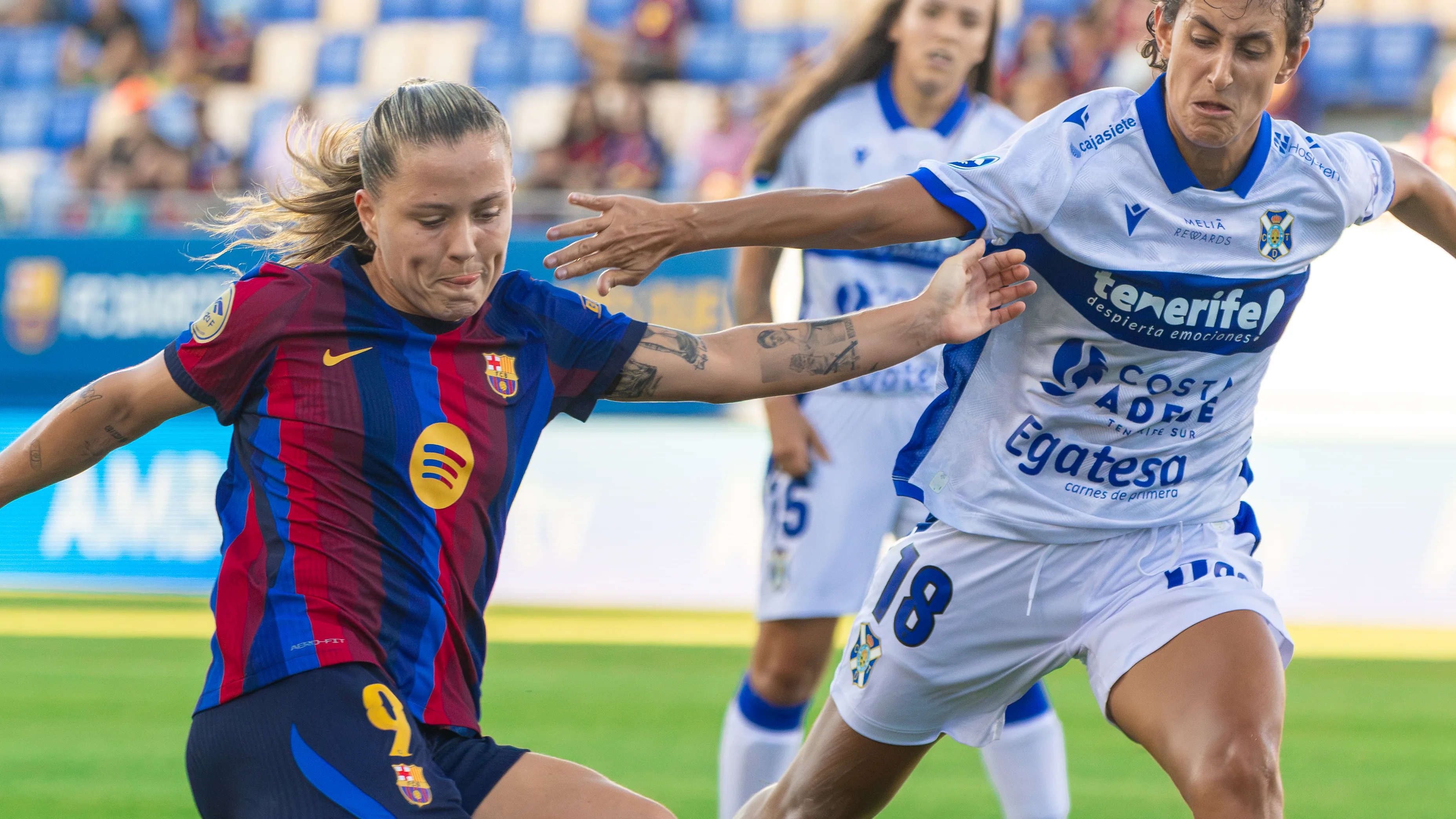 Claudia Pina, MVP del primer partido de Liga, Barça - Costa Adeje Tenerife. (Foto: @jsp.raw - a Partido Único)