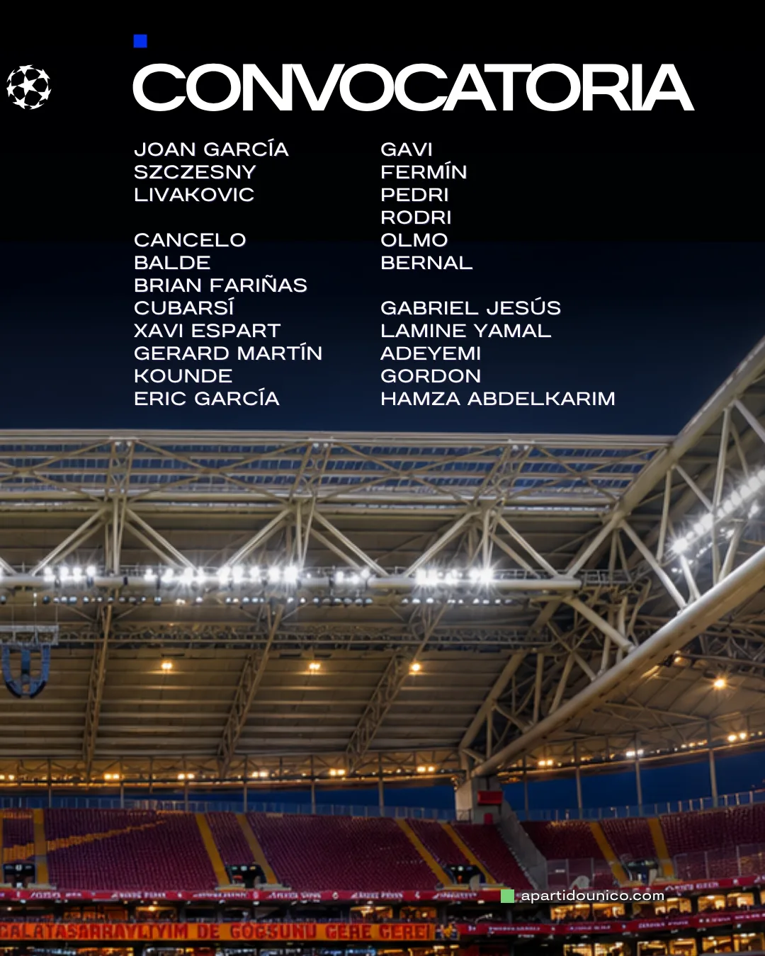 Previa del Galatasaray-Barça de Champions League